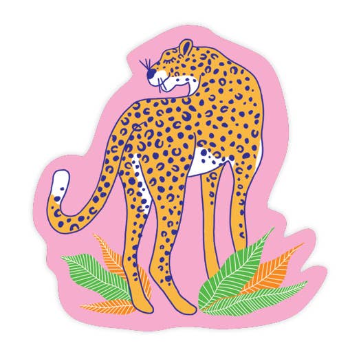 Cheetah Sticker for wholesale by Praxis Design Studio