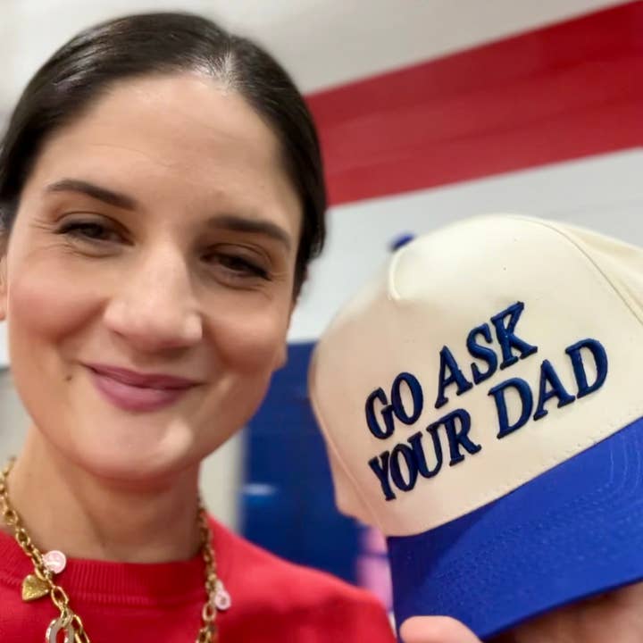 Thirty One Sundays - Wholesale Trucker Hat - Women's - Go Ask Your Dad Two Tone Funny Hat - 3D Puff Embroidered11