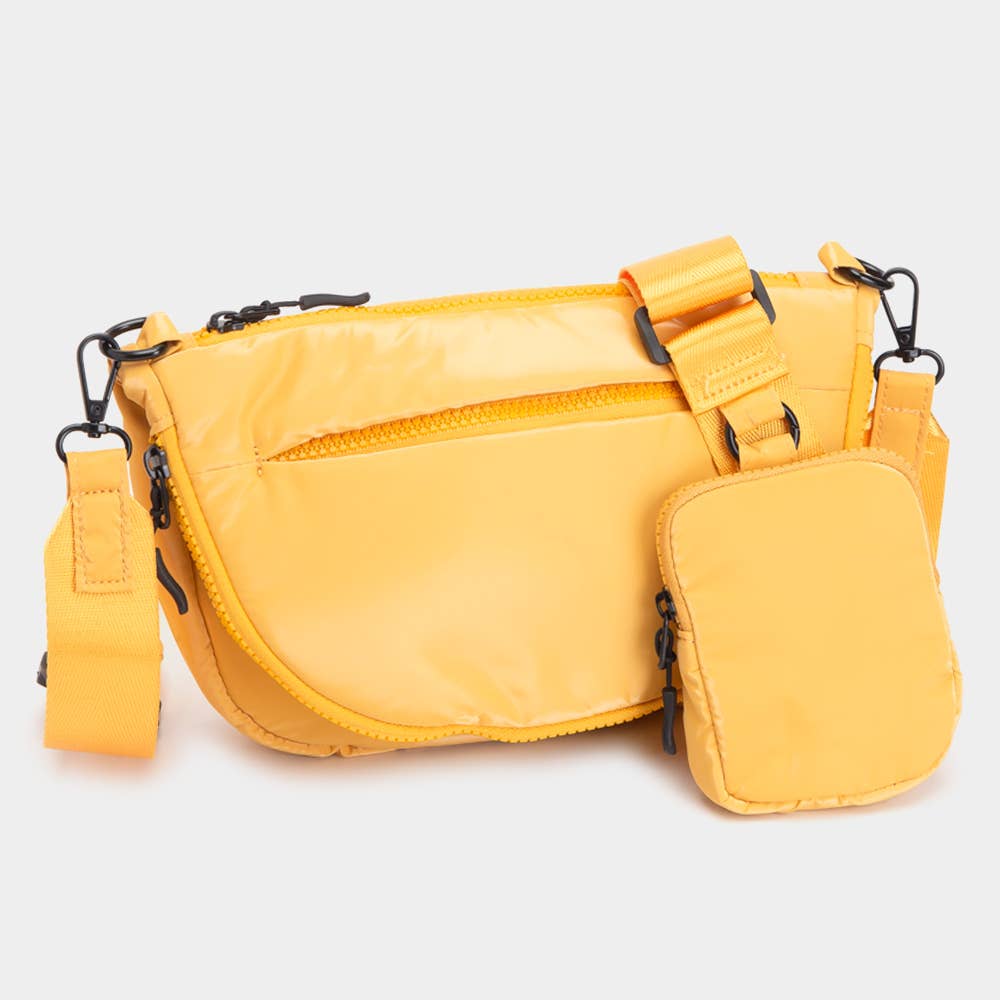 Sensibling Corp. – wholesale Crossbody bag – Women's – Puffer Half Moon Crossbody Bag0