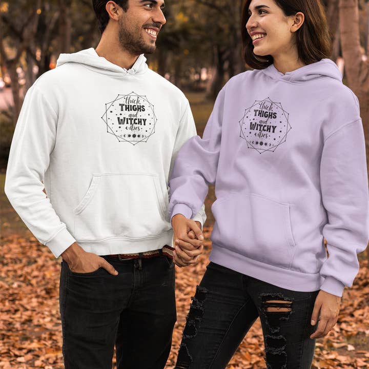 Laney's Castle - Wholesale Hoodie - Unisex - Thick Thighs & Witchy Vibes Hoodie | Plus Size9
