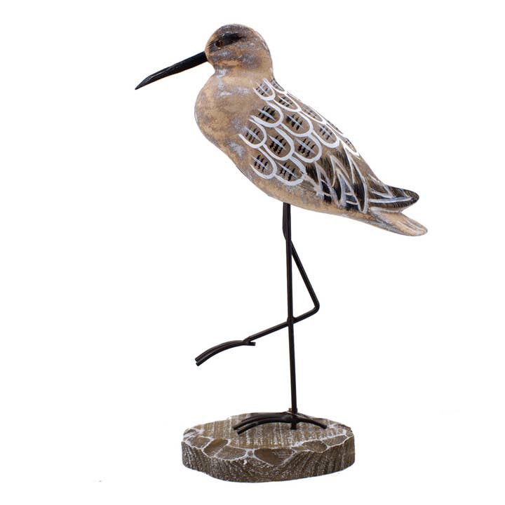 12" Sea Bird Standing on One Foot Figurine for wholesale by CB Home Collection