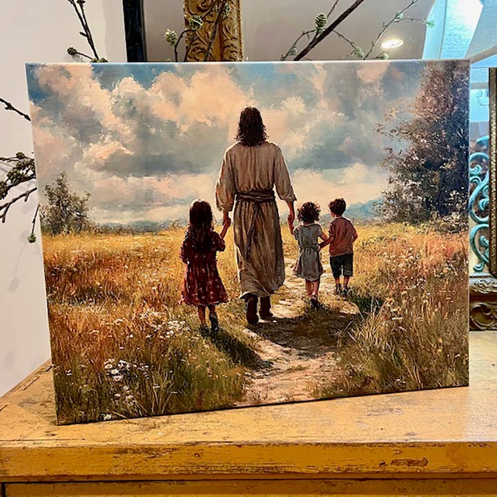 Christian Faith canvas art print, Biblical art, Church art for wholesale by Rustic Nester