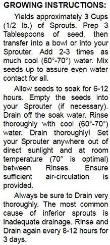 Food To Live - Vente Graines de plantes - Mélange antioxydant de graines germées – Brocoli, Trèfle et Luzerne4