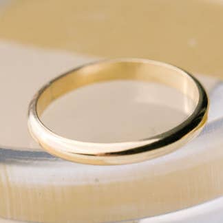 The Land of Salt - Vendita all'ingrosso Anello midi/a fascia - Anello spesso semicircolare in oro riempito0