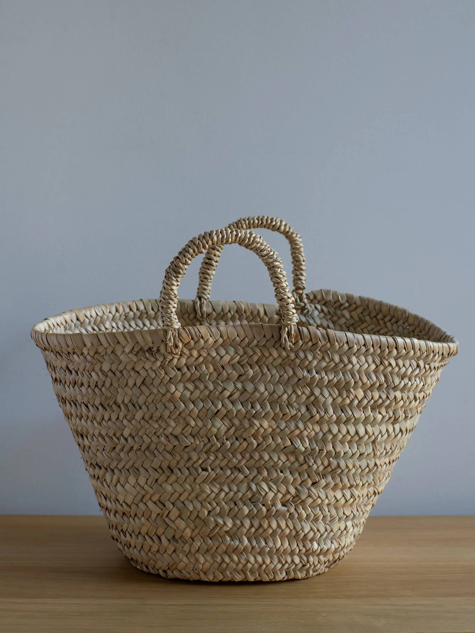 High crafty - Wholesale Basket - Handwoven Palm Leaves Basket – Moroccan Shopping Basket 0