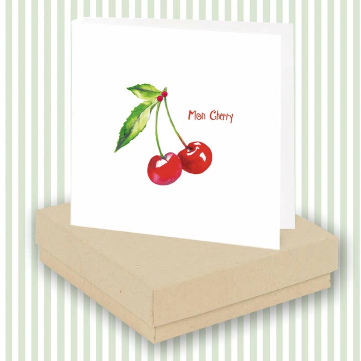 Boucles d'oreilles en argent sterling avec rubis - Bijoux faits main en boîte cadeau pour la vente par Crumble & Core