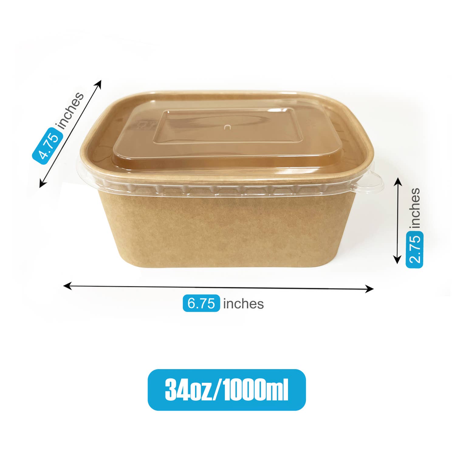 Kis Paper - Wholesale Food Storage Container - Kraft Paper Food Container with PP or Paper Lid2