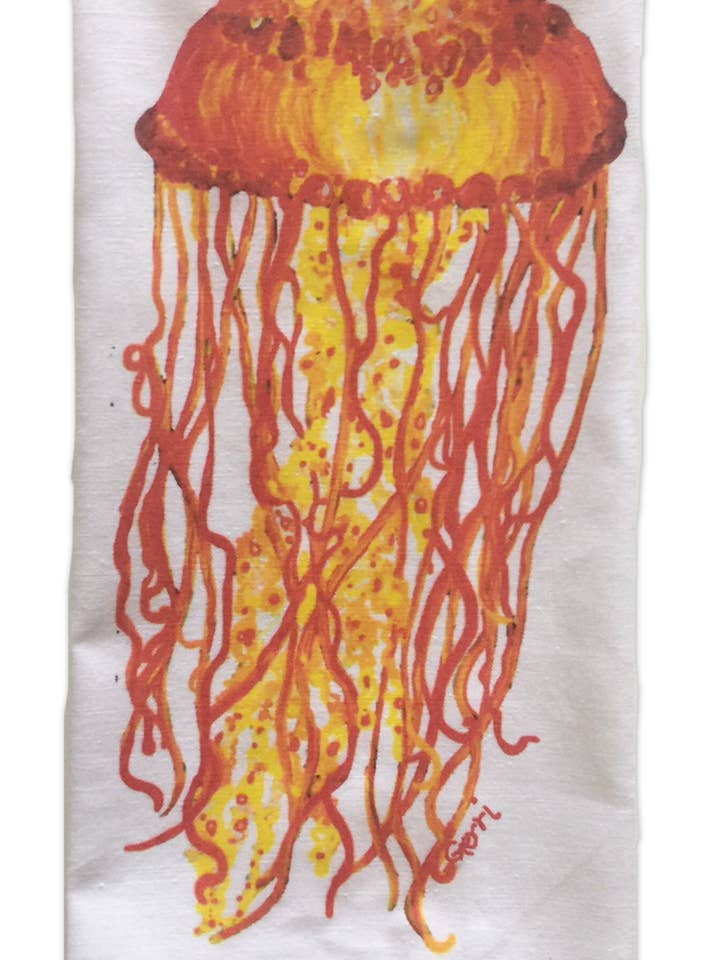 Asciugamano da tè Jellyfish, Asciugamano da bar, Asciugamano per ospiti per la vendita all'ingrosso da parte di My Island LLC