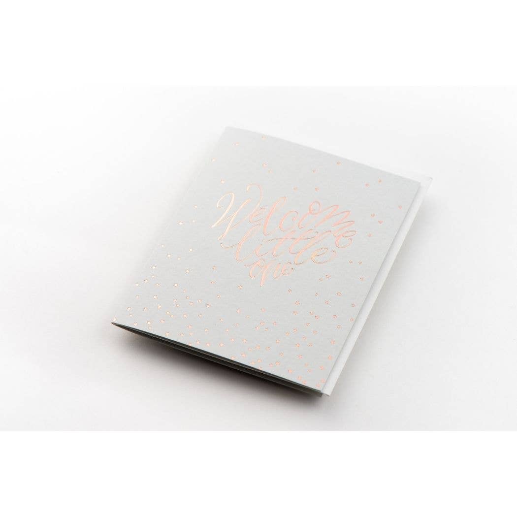 Porchlight Press Letterpress - Vente Cartes bébé - Carte de bienvenue Little One3