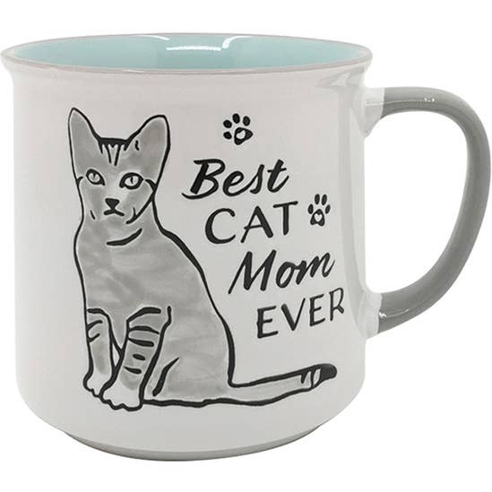 Virginnia Cat Mom 18Oz Mug for wholesale by Blue Sky Clayworks