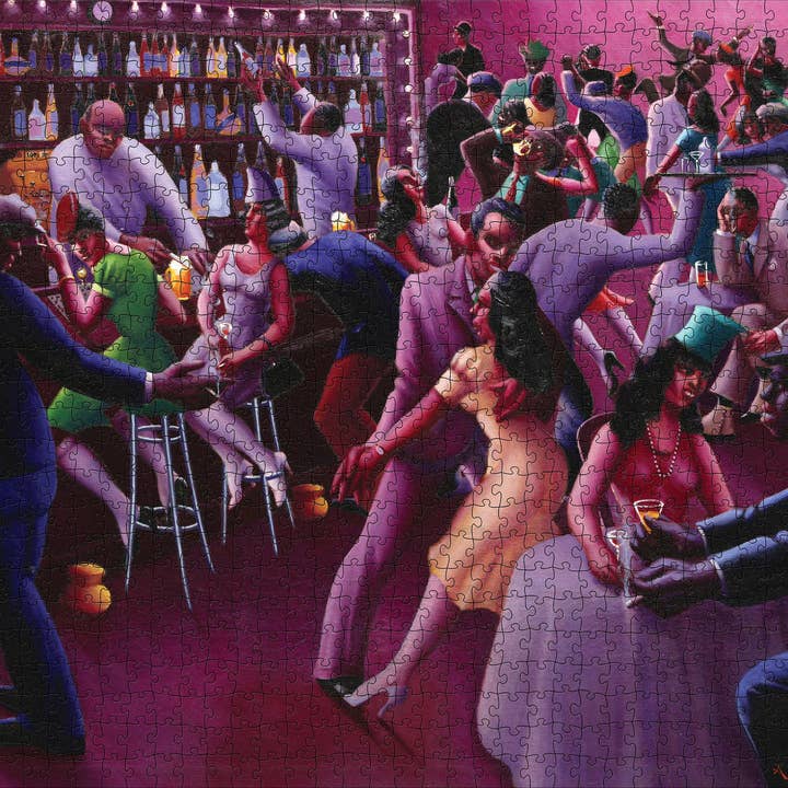Pomegranate - Wholesale Puzzle - Adult - Archibald Motley: Nightlife 1000-Piece Jigsaw Puzzle1