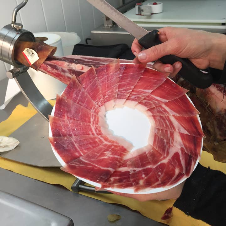 Ibericos JIBER - Wholesale Ham - 30 SACHETS OF IBERIAN BAIT HAM CUT WITH A KNIFE1