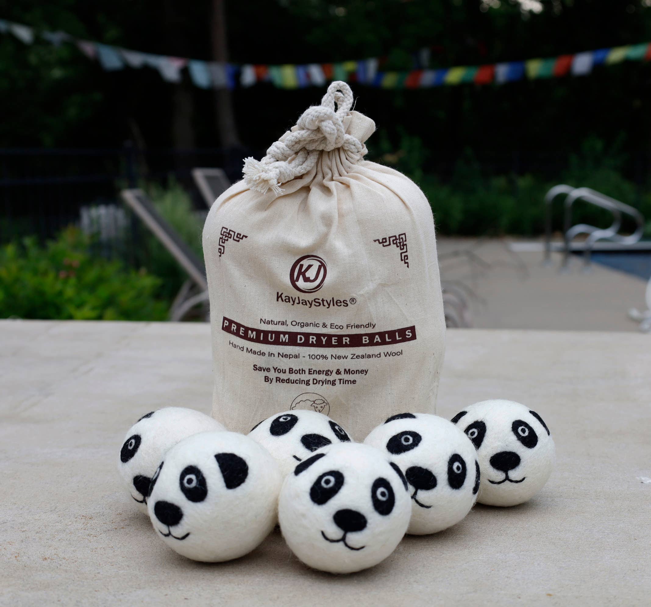 Lungta Imports – wholesale Torktumlarbollar – Torkbollar Filt Extra Large 6 Pk - 100% Ekologisk Ull12