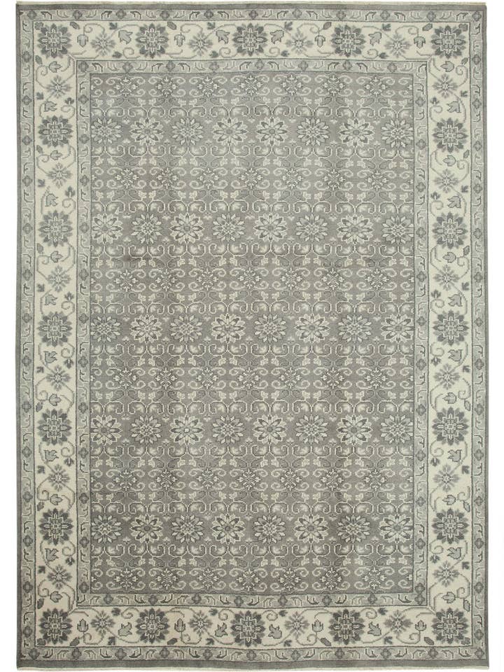 10x14 Grey Oushak Rug - 38587 for wholesale by RUG N CARPET