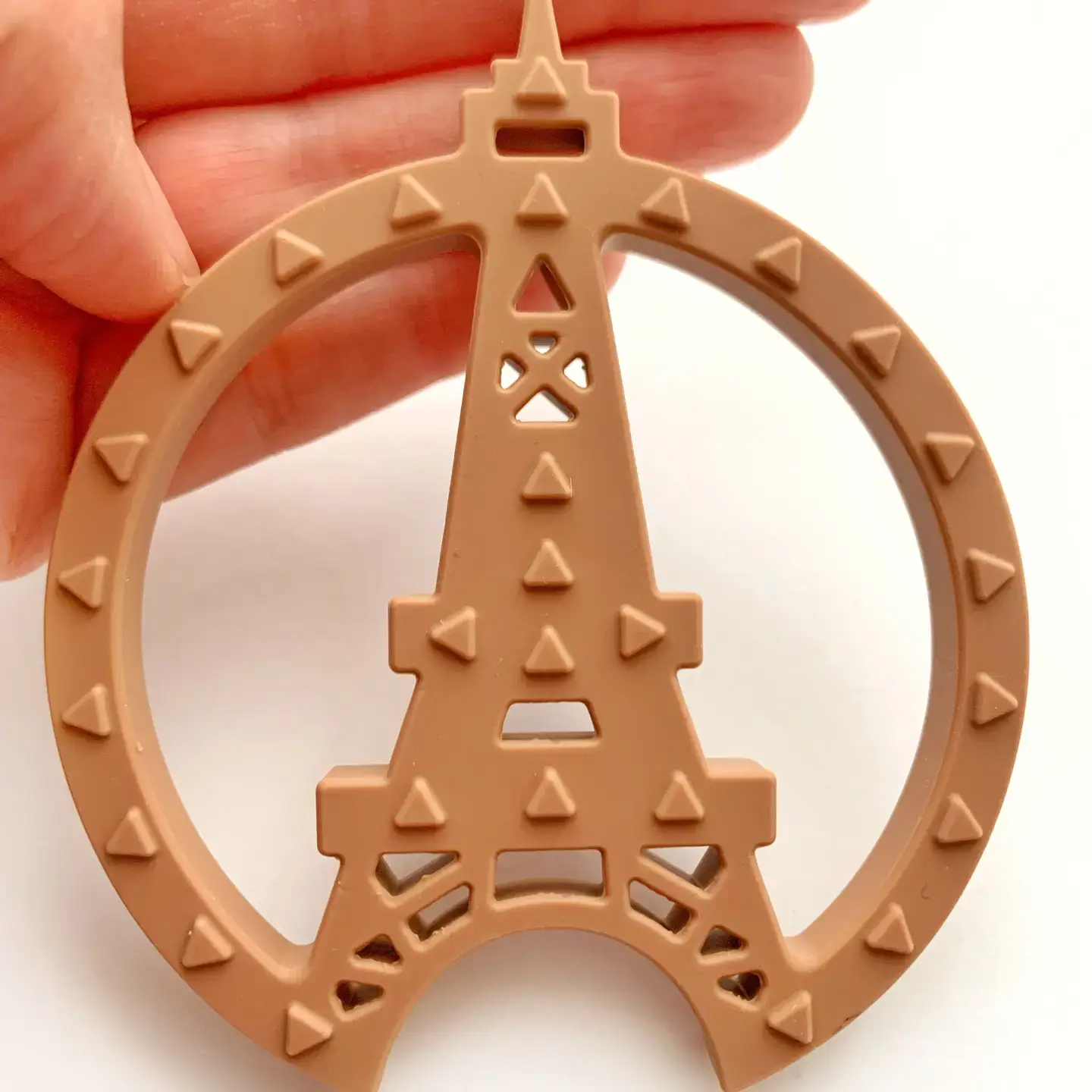 Gummy Chic – wholesale Teether (not clip-on) – Baby – Vintage-inspired Paris Tower Teether - Nursery Baby Gift2