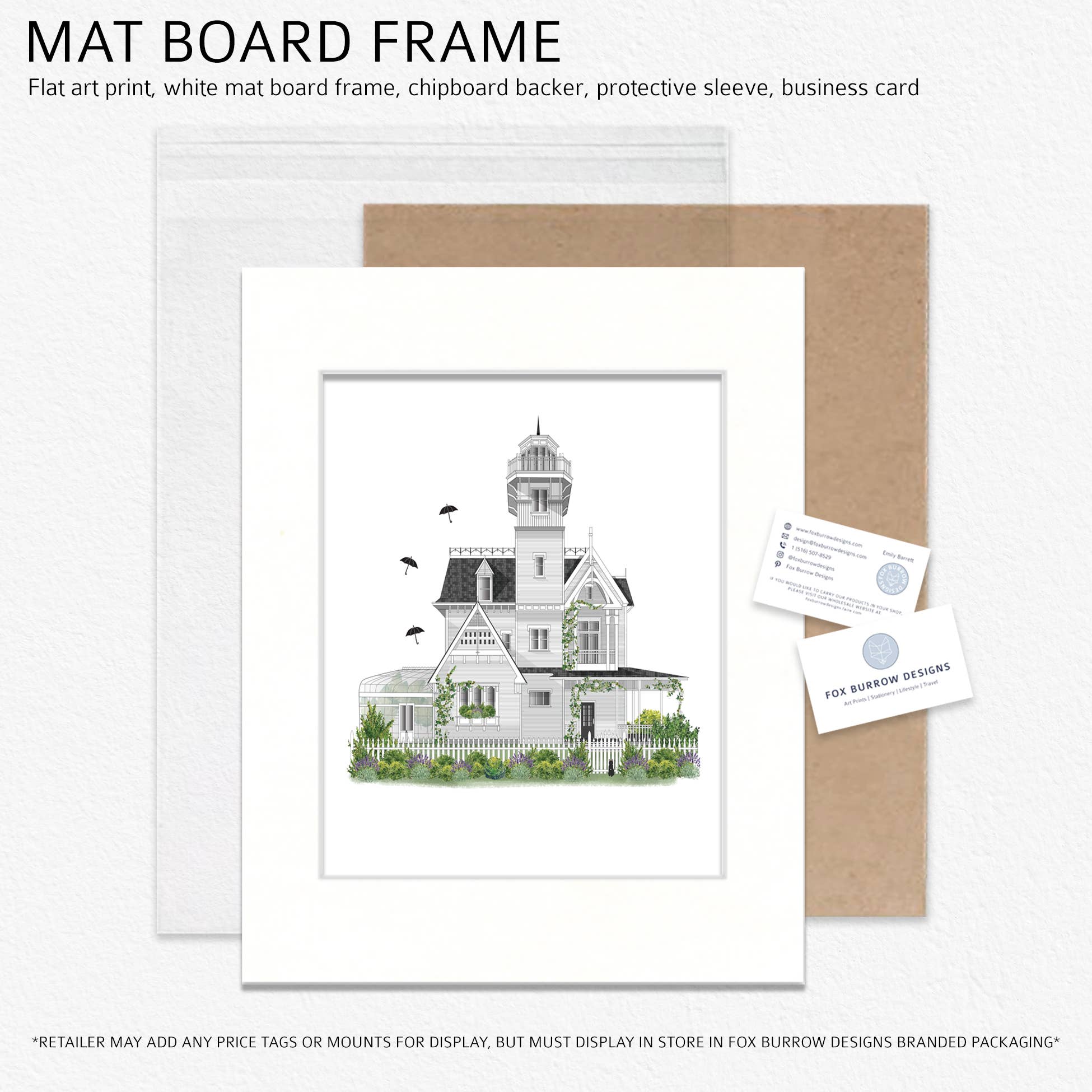 Fox Burrow Designs - Venta al por mayor Ilustración - Lámina artística inspirada en la ficción: La casa de Owen5