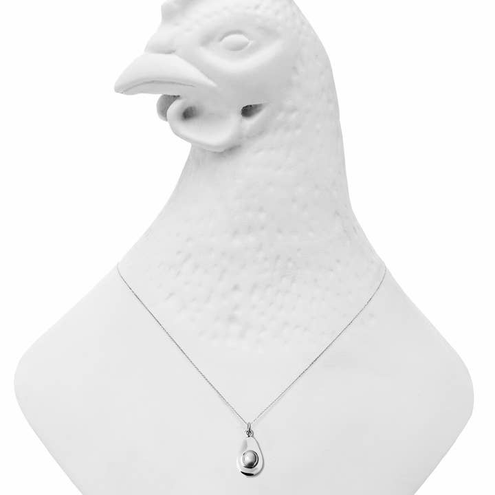 Delicacies Jewelry - Venta al por mayor Collares con colgantes/abalorios - Collar de aguacate de plata esterlina de Delicacies Jewelry, cada compra ayuda a combatir el hambre Regalo gastronómico, joyería de comida2