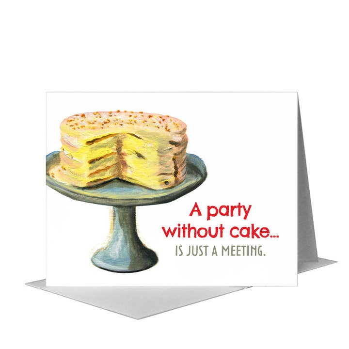 Printed Canvas - Wholesale Birthday Card - Layers of Buttercream, Greeting Card (#7450G)