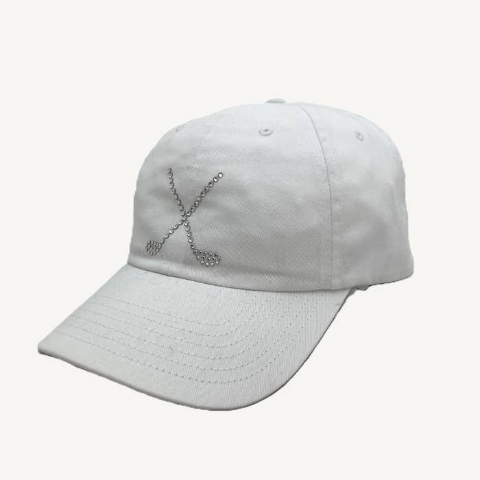 Rachel Cap med krystalgolfkøller for engroshandel hos dolly mama designs, inc