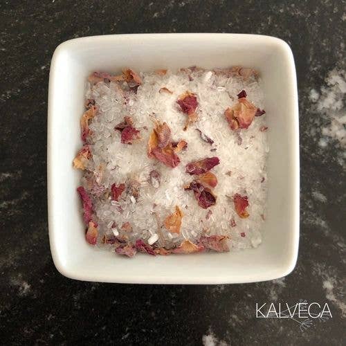 Rose Geranium Bath Salts for wholesale by Kalveca