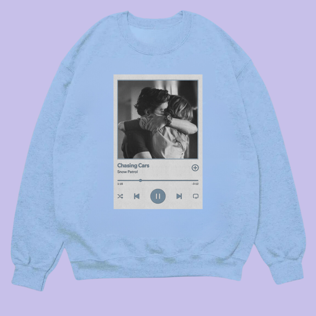 Letters and Lucy - Wholesale Graphic Sweatshirt - Women's - Chasing Cars *Grey's Anatomy* Sweatshirt0