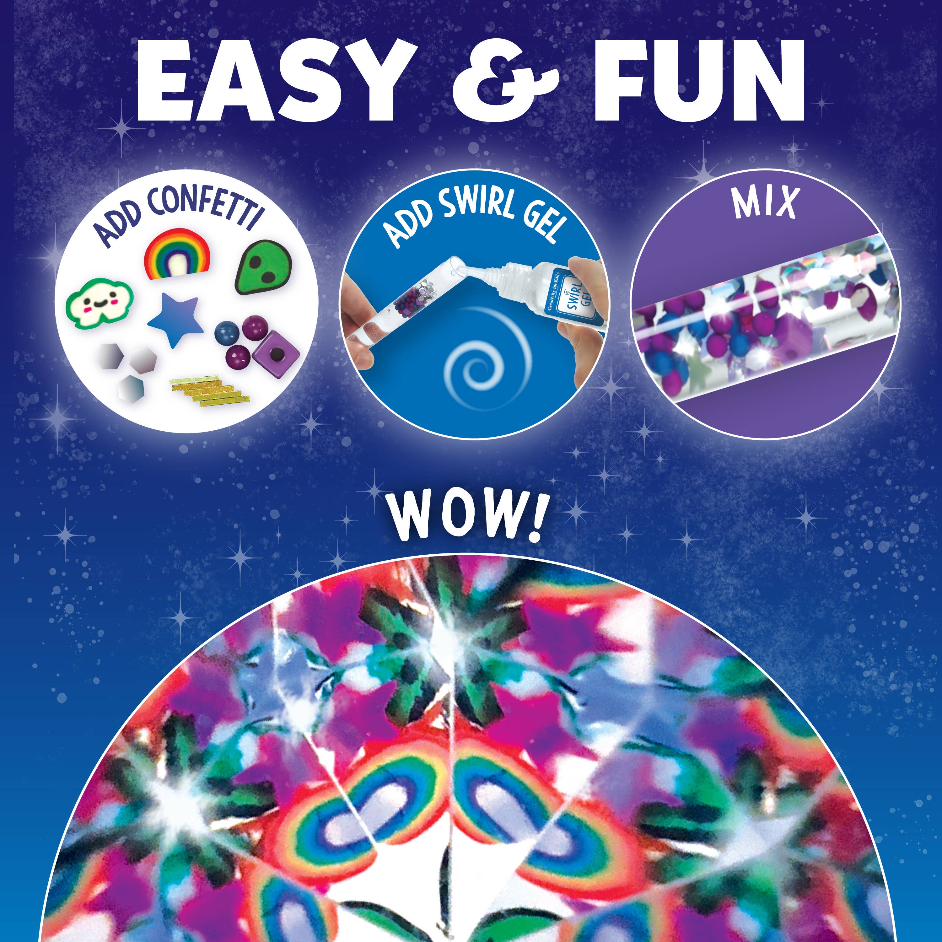 Faber-Castell / Creativity for Kids - Wholesale DIY Craft Kit - Kids - Make Your Own Magic Swirl Kaleidoscope Craft Kit for Kids3