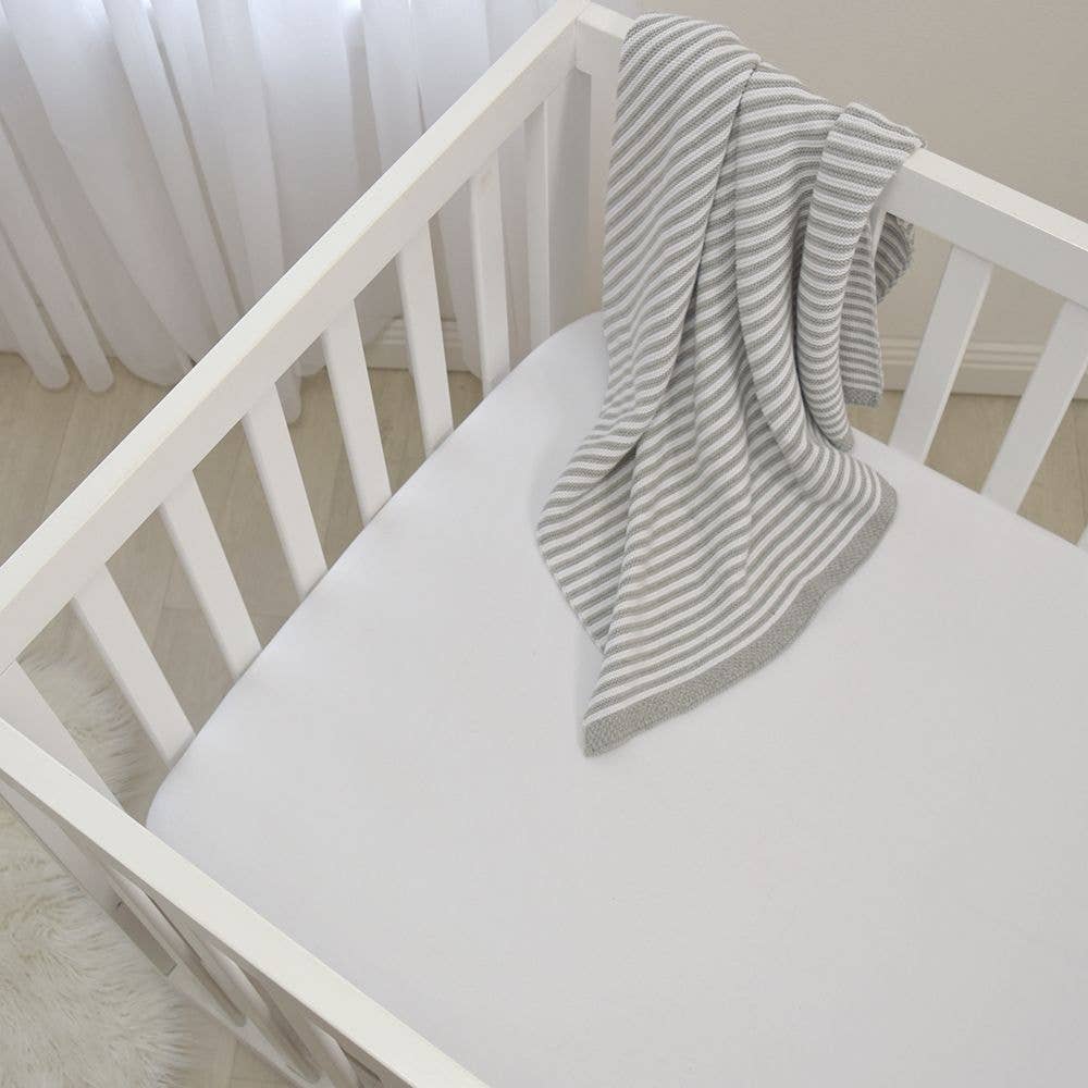 Living Textiles - Wholesale Fitted sheet – Child & baby -  2 Pack Jersey Cot Fitted Sheet - White1
