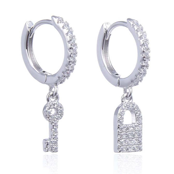 BO criollos clave candado para venta al por mayor de ELLA JEWELS PARIS