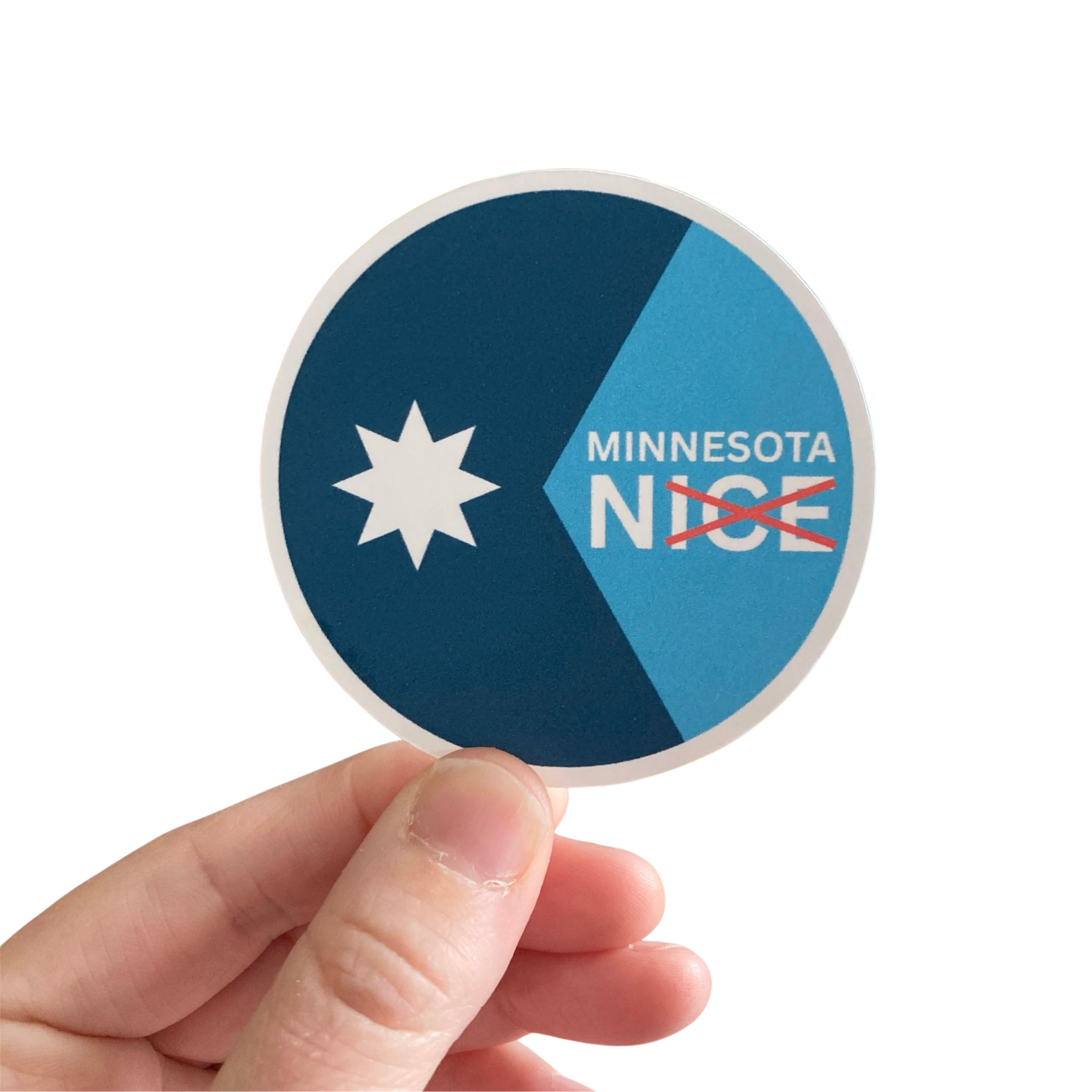 PartyHappier - Wholesale Sticker - Minnesota Nice Anti-ICE Vinyl Sticker3