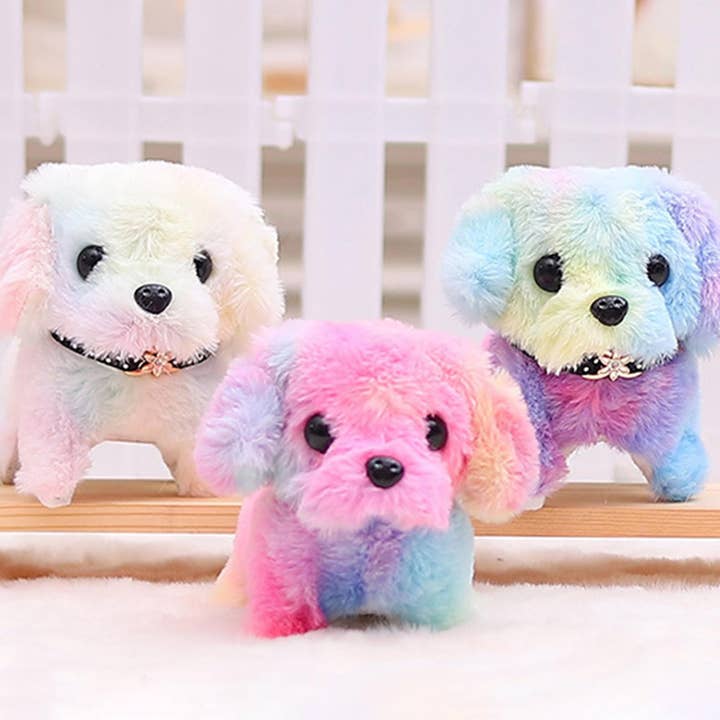 JSBlueRidge Toys - Wholesale Stuffed/Plush Toy - Kids & Baby - Rainbow Walking Plush Puppy Kids Toys In Bulk