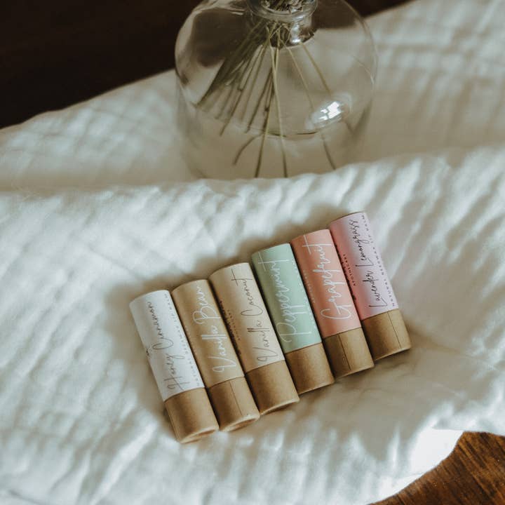 Bluebird Farms Apothecary - Wholesale Lip Balm - Natural Beeswax Lip Balm Plastic-Free Essential Oils5