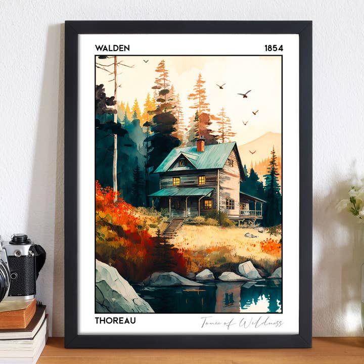Walden, Henry David Thoreau, Poster del Libro per la vendita all'ingrosso da parte di Beyond the Shelf