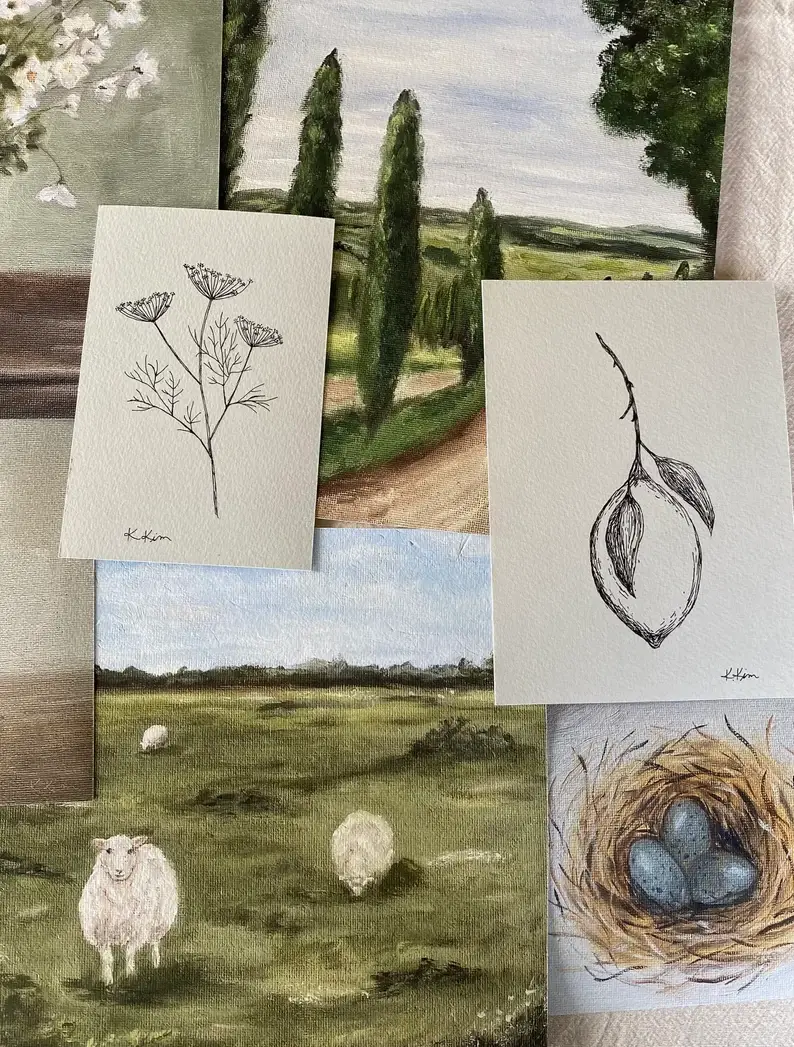 Krista Kim Studio - Wholesale Art Print - SHEEP IV - Art Print (unframed)4