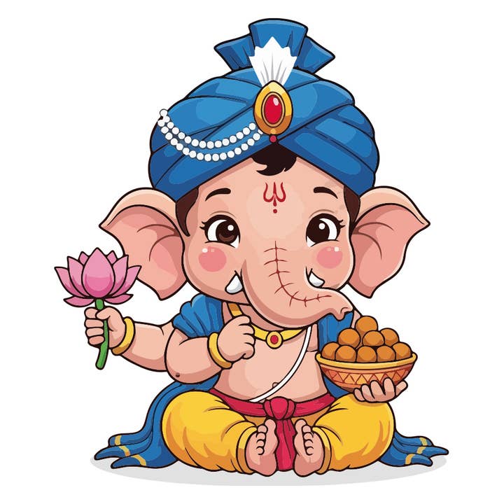 ARTKIT : Peinture par numéros - Bébé Ganesh pour la vente par Artkulture Limited