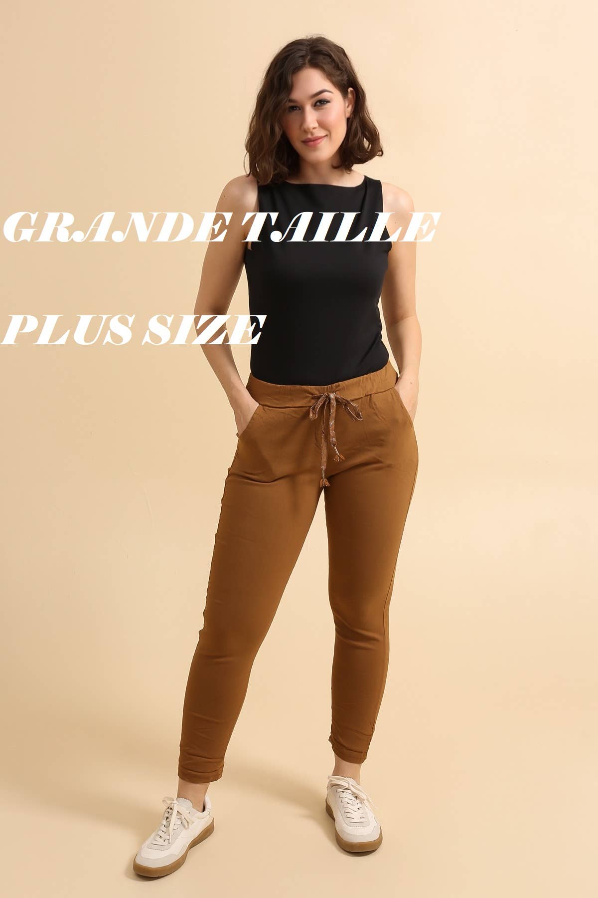 ZAFA PARIS - Wholesale Pants – Women's - 74FB0P002-PLUS size-pantajogg with pouch45