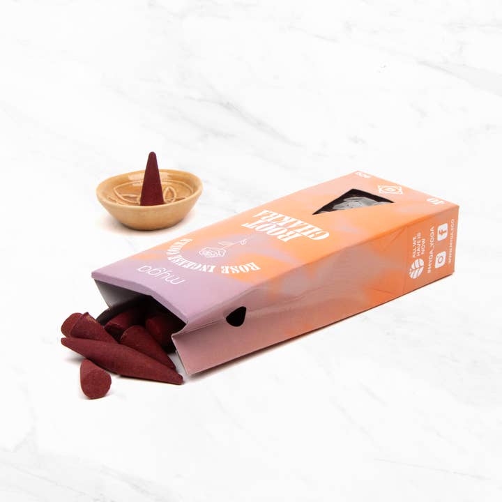 Myga - Vente Encens - Cônes d'encens Chakra & Chance avec support - Présentoir complet9