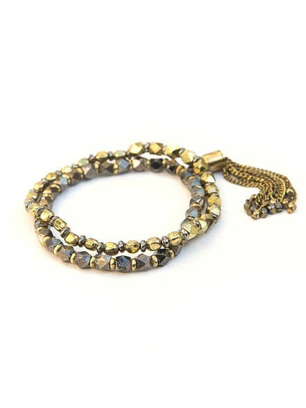 Dark Charm Bracelet Stack for wholesale by Fair Anita