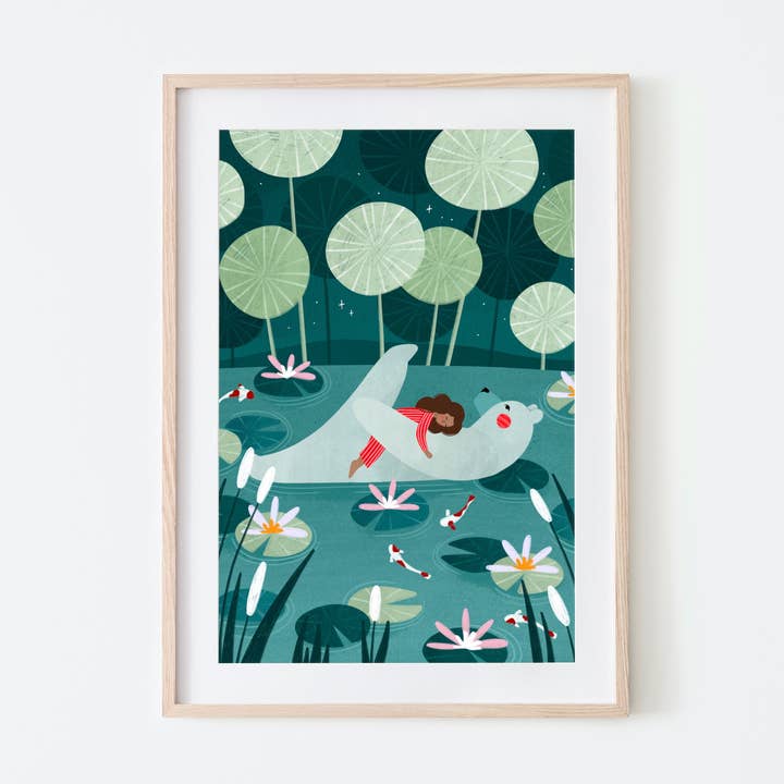 Reproducción de arte El estanque de los lirios para venta al por mayor de Bea Müller