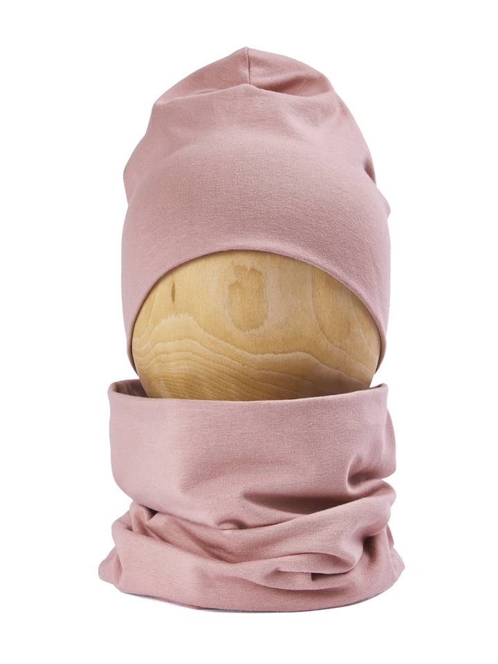 Organic Mauve Pink Snood voor wholesale door Looks by Luks