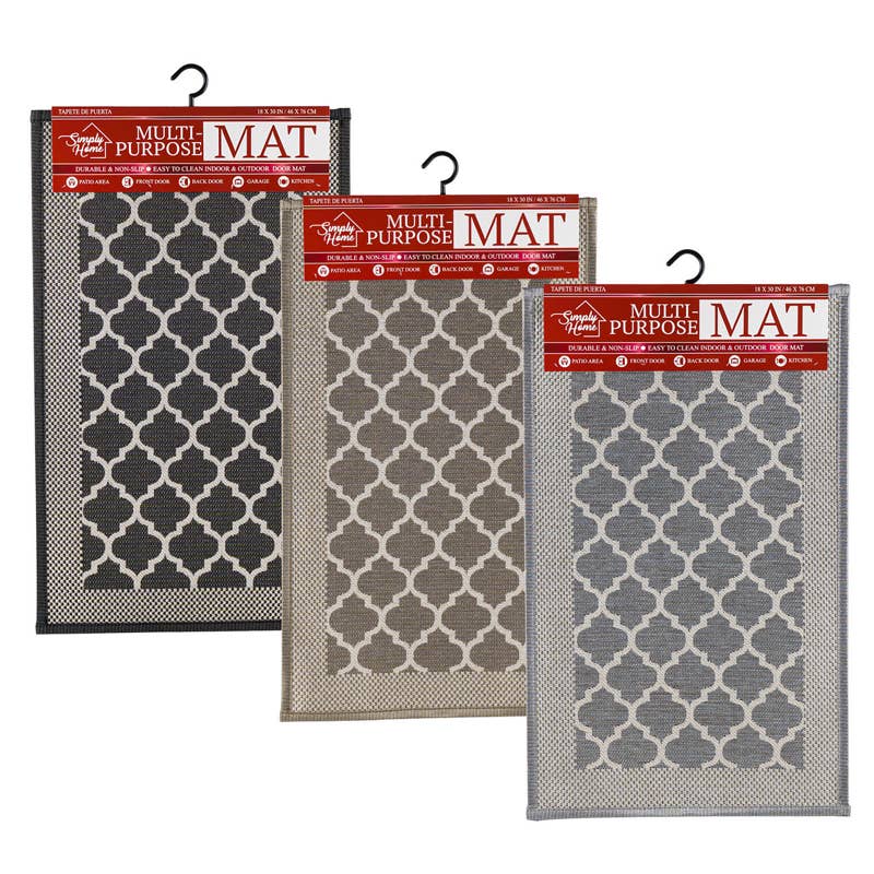 Deluxe Import Trading – Engroshandel Dørmåtte – Multifunktionel måtte - 18x30'' - Holdbar & skridsikker0
