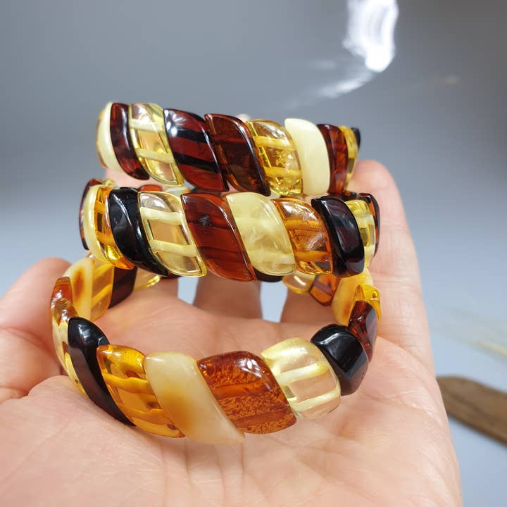 AmberLithuania – Großhandel Perlenarmband – Edelstein-Armband, Bernstein-Armband, Kristall-Armband