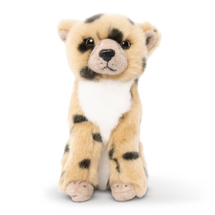 Living Nature Sitting Cheetah Cub Plush Stuffed Animal Toy for wholesale by Keycraft