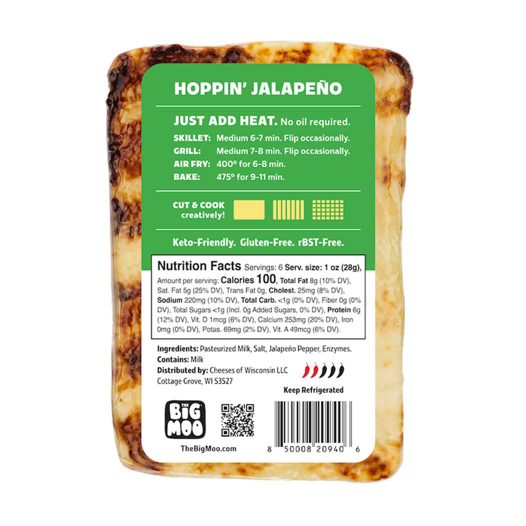 The Big Moo Cheese - Wholesale Cheese - THE BIG MOO Baked Cheese - Hoppin' Jalapeño2