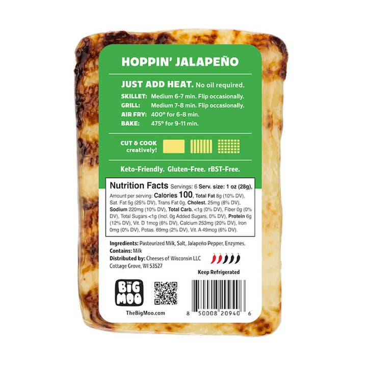 The Big Moo Cheese - Wholesale Cheese - THE BIG MOO Baked Cheese - Hoppin' Jalapeño2