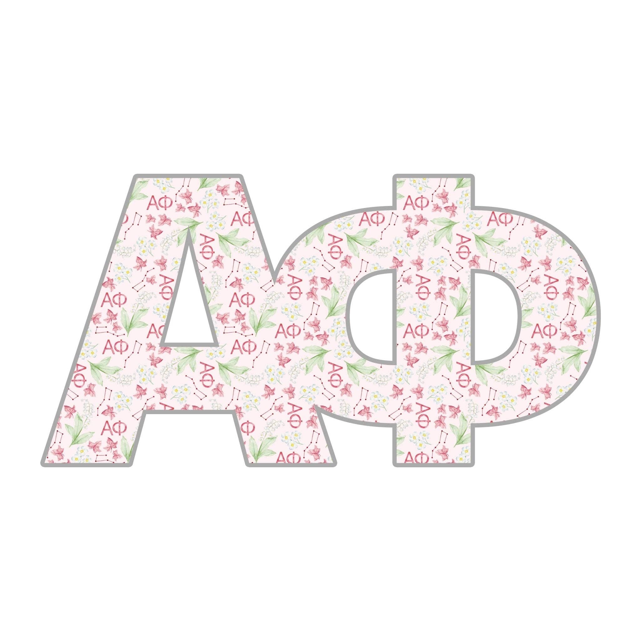 Front Porch Elegance - Wholesale Decorative Tabletop Object - Alpha Phi Acrylic Shelf Decor1