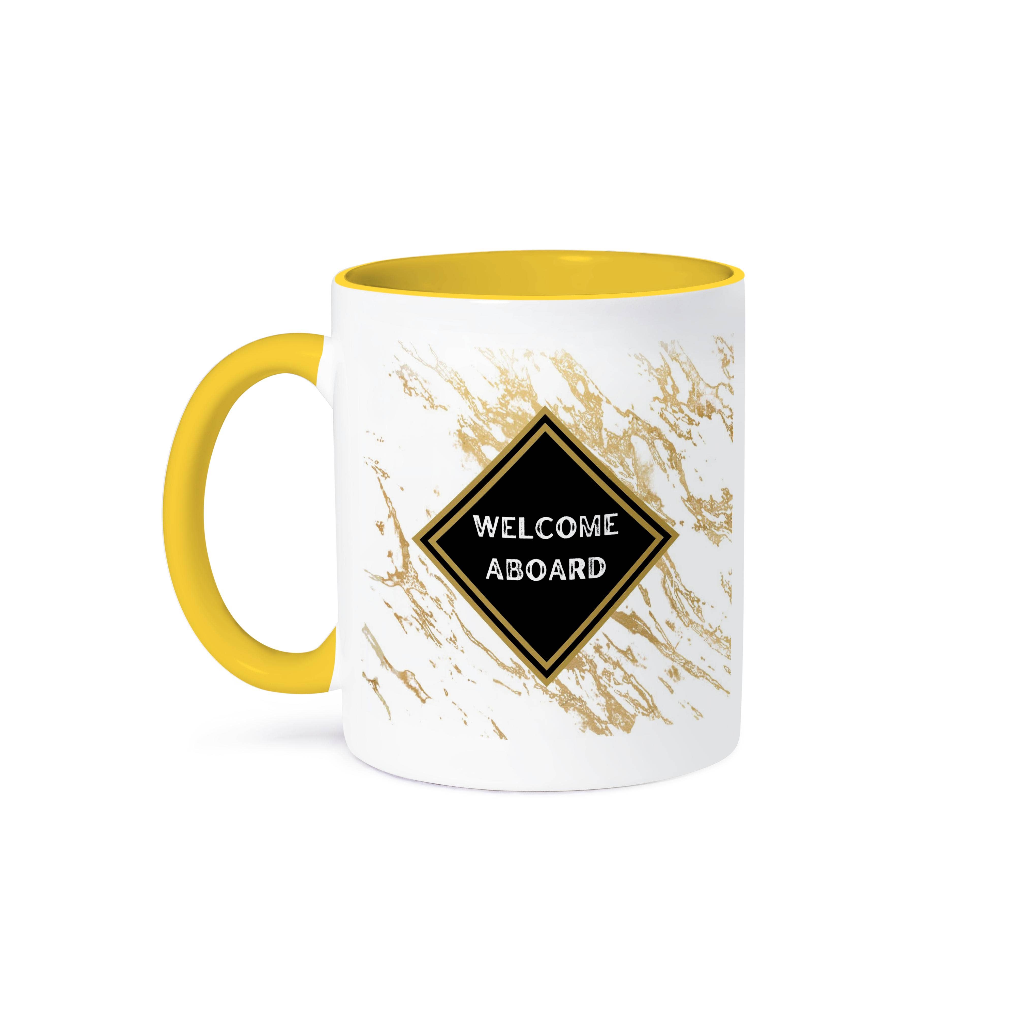 3dRose - Wholesale Coffee Mug - 3dRose, Welcome Aboard New Employee Professional Classy Stylish Elegant Matte, Mug0