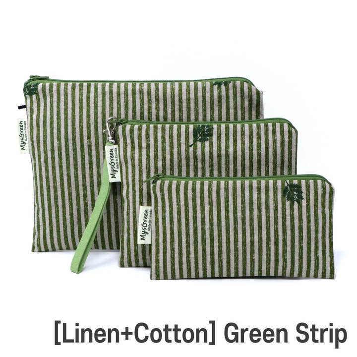 MYSGREEN - Vendita all'ingrosso Astuccio - Donna - Set di sacchetti con cerniera riutilizzabili stampati a righe a quadri a pois9