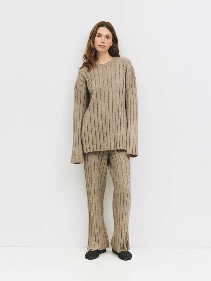 MOD REF - Wholesale Pants - Women's - The Dakota Pants | Ribbed Knit Lounge Pants3