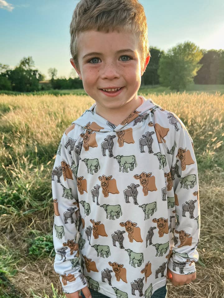 Little Herd Kid's Performance Hoodie for wholesale by Kelso & Company