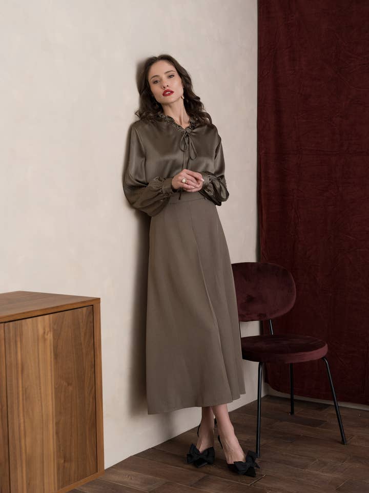 LULUMARY - Wholesale Skirt - Women's - Long skirt SK85226